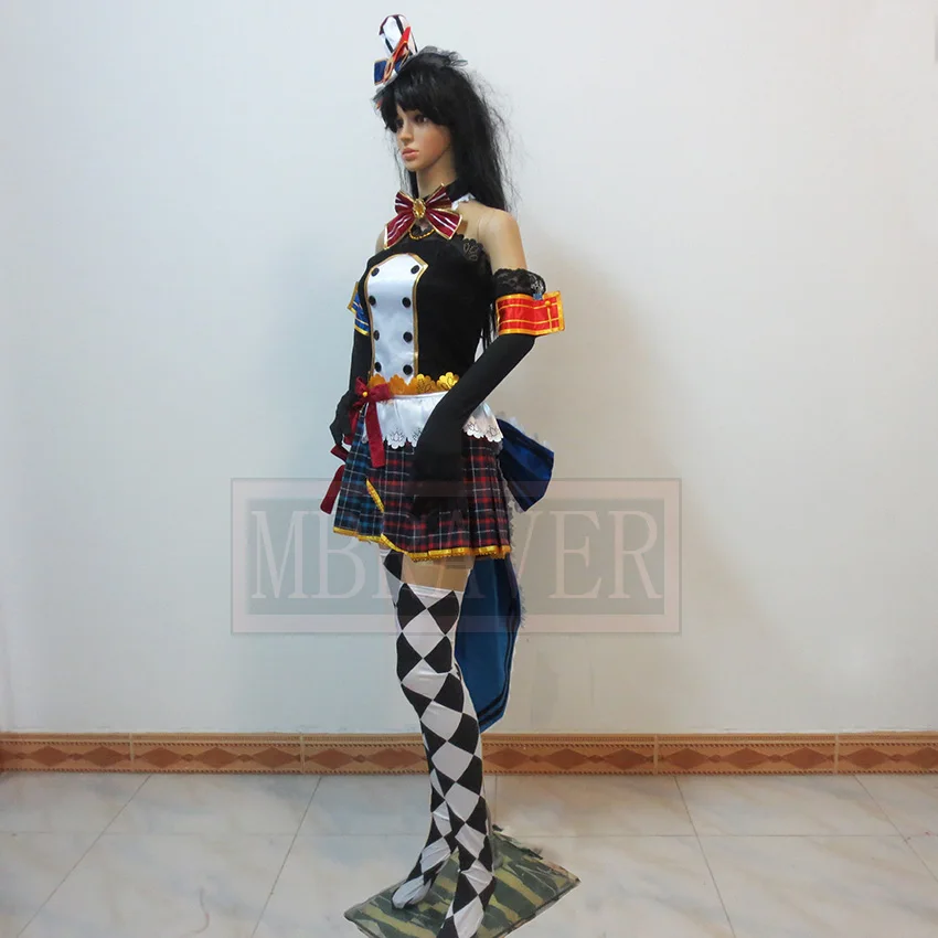 Отлично! Женский костюм для косплея Love Live Nozomi Tojo Cafe Maid Хэллоуина карнавала нового