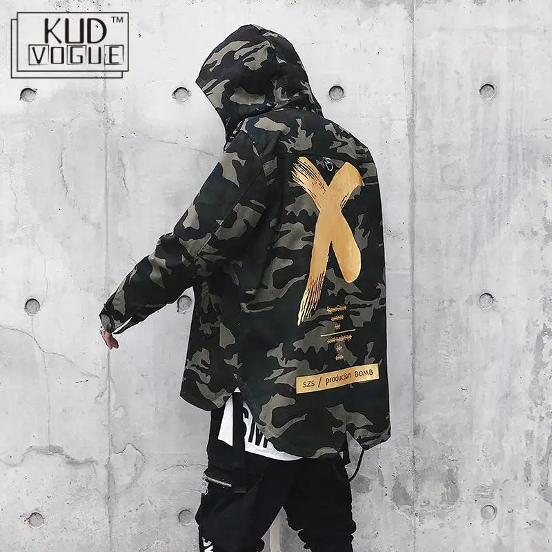 Мужская камуфляжная куртка X пальто куртки хип-хоп Camo Sunday Куртки размер США s-xl ветровка парка Корейская Военная армейская 4829