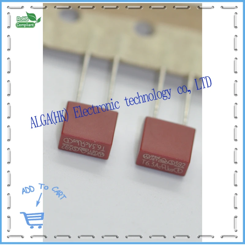 Импортный квадратный предохранитель 392 T1A / T2A T3.15A T5A T6.3A T1.6A 250V выберите один или