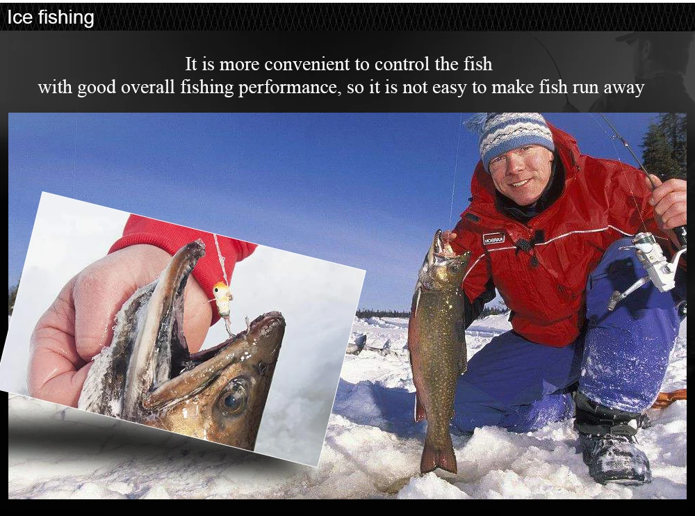 FISH KING ледяная Удочка с катушкой для подледной рыбалки/спиннинговое удилище комбинированное для зимней снасти для подледной рыбалки