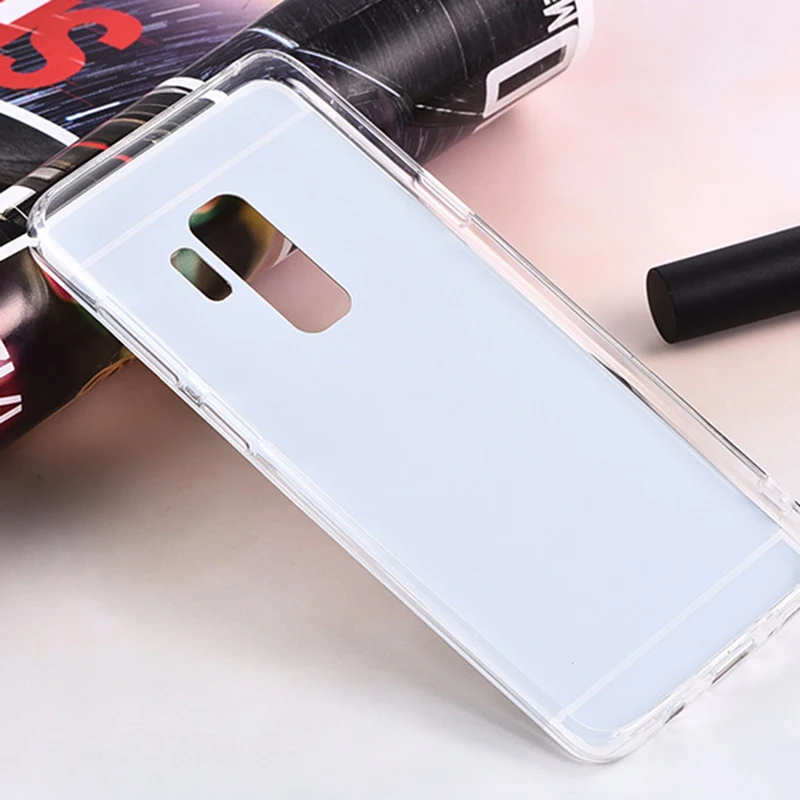 Для Samsung Galaxy A6 2018 Чехол Plus чехол Модный зеркальный Силиконовый ТПУ задняя крышка