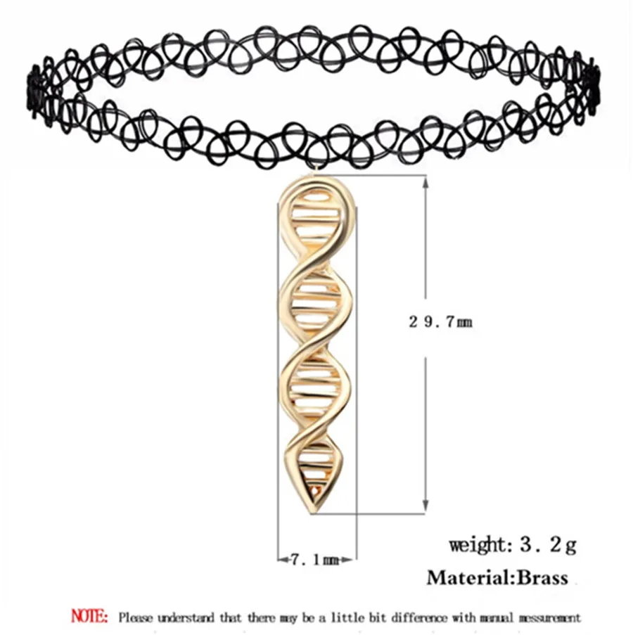 Женское Ожерелье чокер Kinitial ожерелье Биология|dna necklace|necklaces for womenchocker necklace |