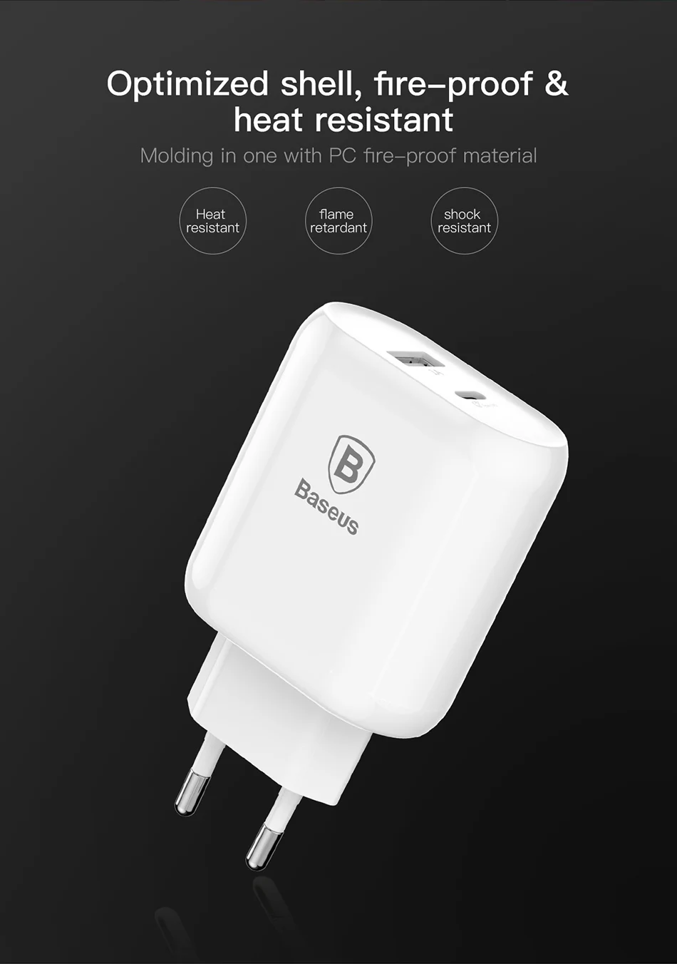 Быстрое зарядное устройство Baseus 32 Вт USB C PD для iPhone 11 Pro Max Xs type C PD 3,0 зарядное устройство для мобильного телефона Быстрая зарядка type-c PD USB зарядное устройство