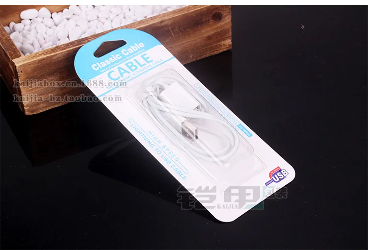 500 pcs Wholesale New style PVC plastic Box Packaging Packing For iPhone Samsung power adapter USB Cable Package Boxes Data Line | Мобильные