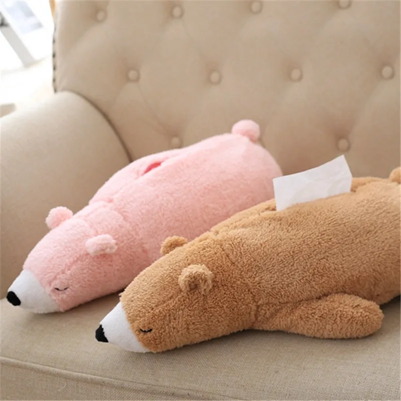 Candice guo! Симпатичная плюшевая игрушка креативный бумажный чехол с папой и белым