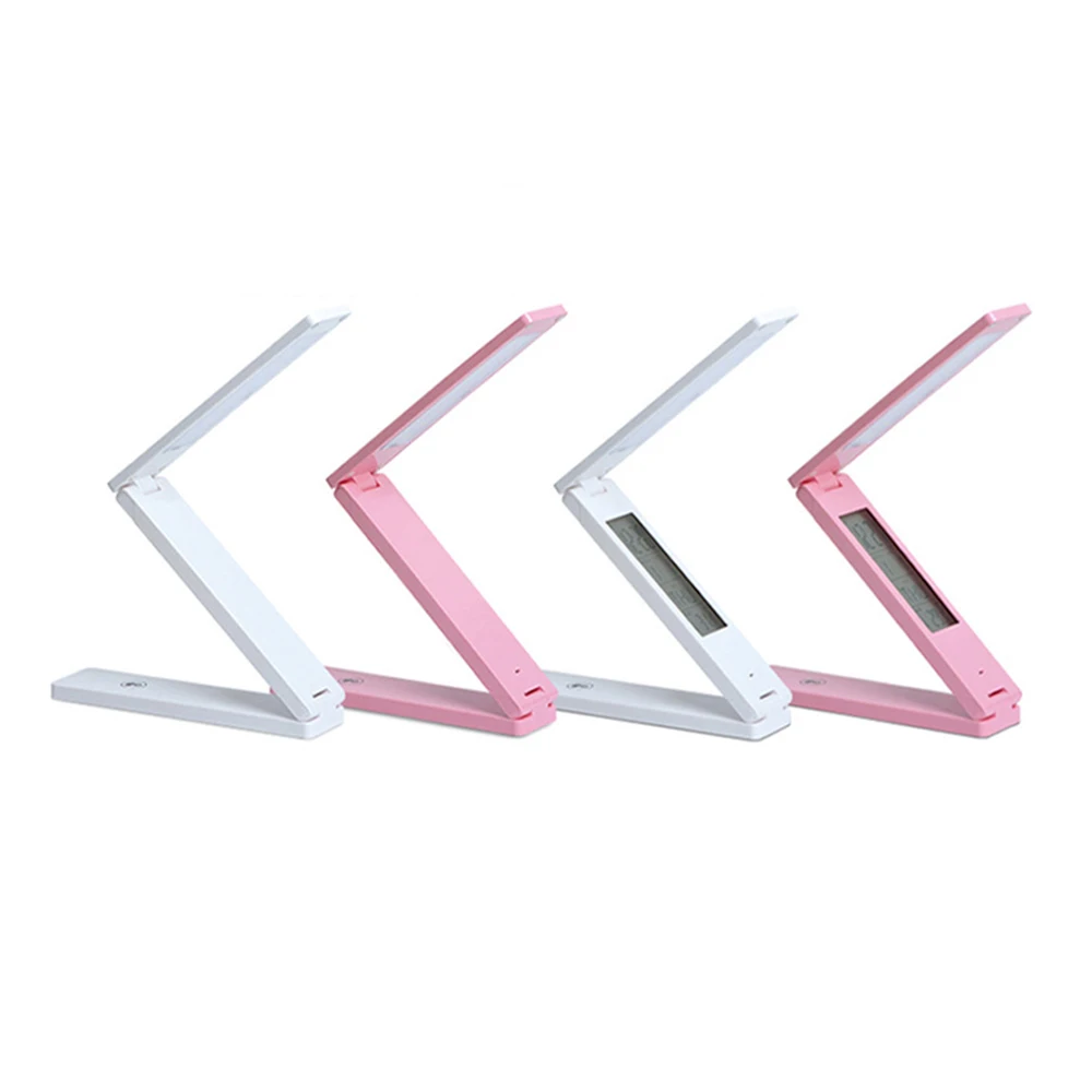 Универсальный светодио дный светодиодный настольный светильник с будильником