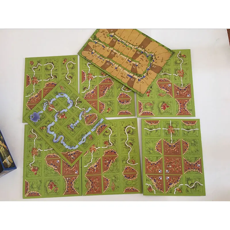 Настольная игра Carcassonne на английском языке 2 5 игроков для всей семьи|Карточные
