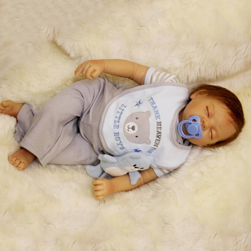 50 см силиконовые куклы reborn baby Sleeping Boy, игрушки для продажи, дешевые виниловые куклы для младенцев, как настоящий подарок на день рождения