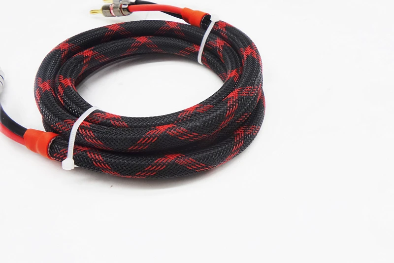 

8 square meters Oxygen-Free Copper Speaker Cable Home Amplifiler Subwoofer Banana plug Audio Cable Hifi OFC Braided Audio Line