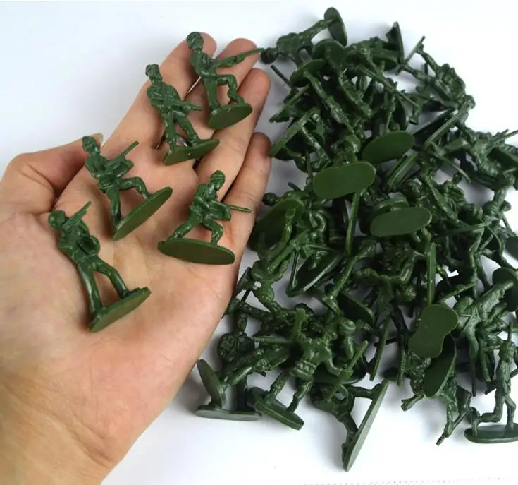 100 шт. детский набор солдат модели игрушек/12 рисунков Мини куклы из ПВХ любимые