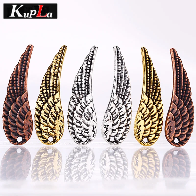 Винтажные металлические подвески с маленькими крыльями DIY ювелирные изделия