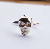 solid 925sterling silver skull ring