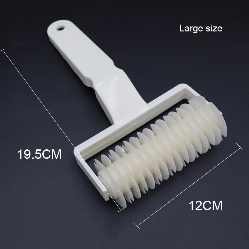 large Высокое качество пирог пицца печенье резак Кондитерские пластиковые жаропрочные Инструменты для выпечки тиснение тесто ролик решетчатый резец ремесло маленький размер - Цвет: large