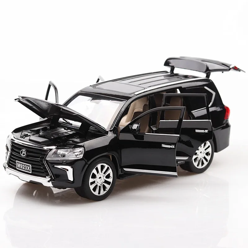 1:32 Lexus lx570 пояс со звуком и светом тянущийся автомобильный моделирующий сплав