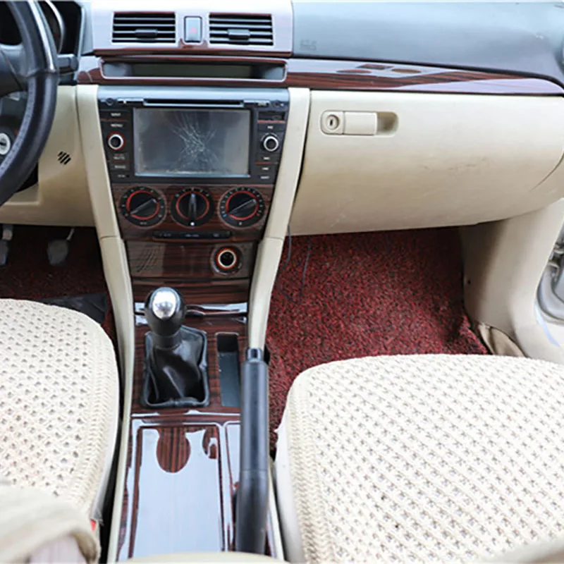 Для mazda 3 2006 2012 декоративная зубчатая панель внутренняя отделка стеклянная