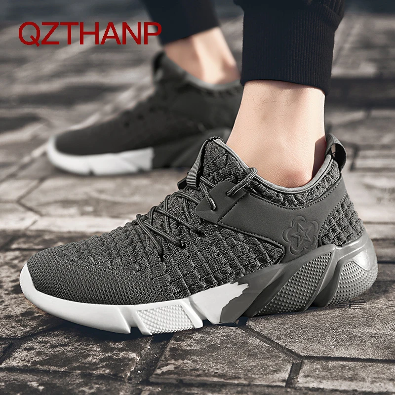 Летняя мужская повседневная обувь Кроссовки Zapatillas Hombre Дышащая тканая из