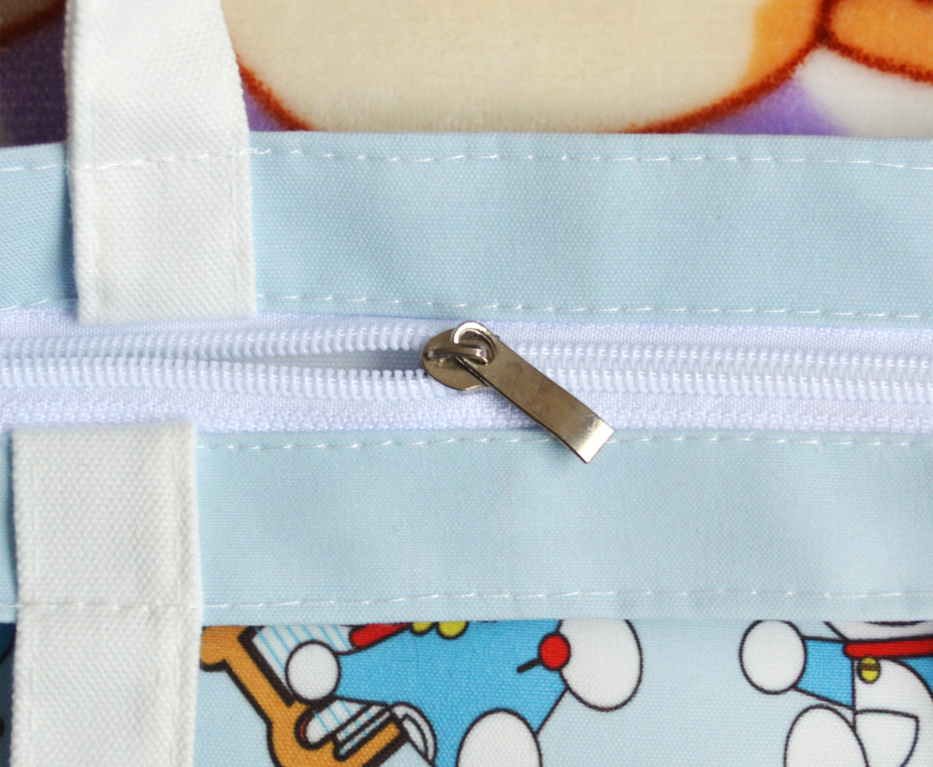 Doraemon сумка на заказ Женская Холщовая Сумка-тоут ручная работа для покупок