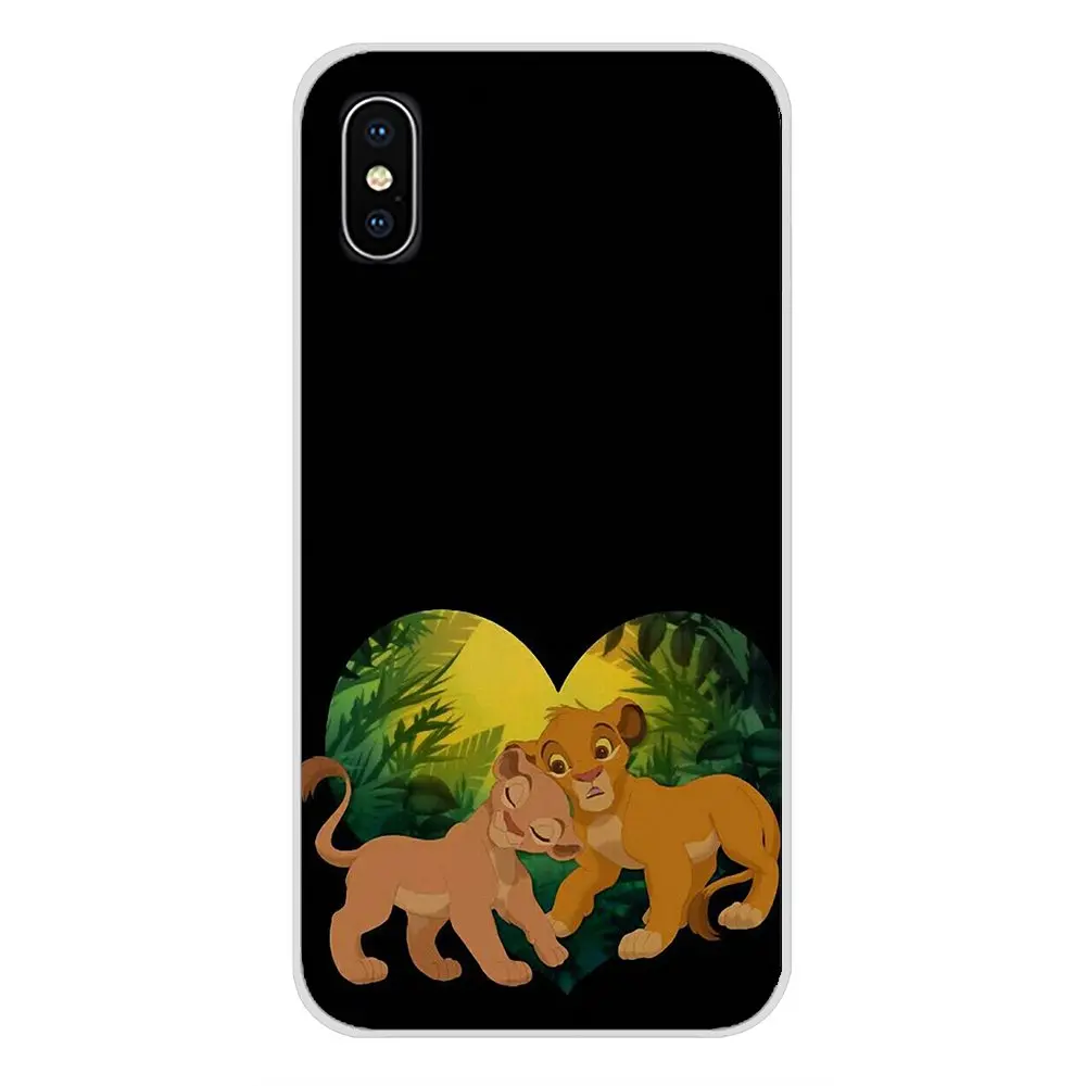 images 7 Прозрачный ТПУ чехол Simba смешное лицо Король Лев цветочный для Apple iPhone X XR XS MAX 4 4S 5 5S 5C SE 6 6S 7 8 Plus ipod touch 5 6 - Цвет: images 7