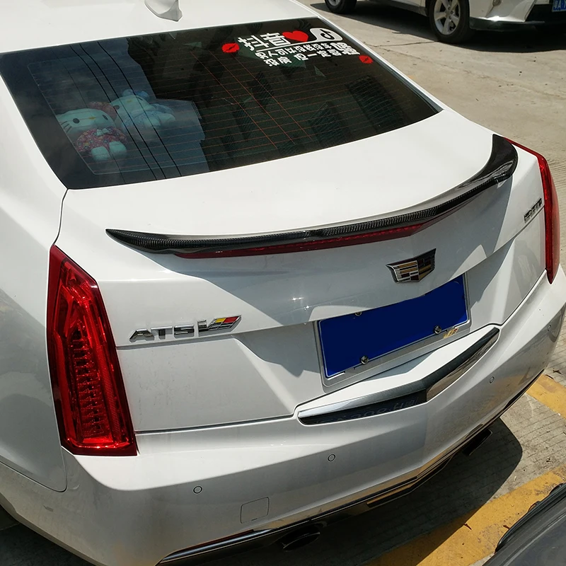 Высококачественный спойлер из углеродного волокна для Cadillac ATS 2013 2014 2015 2016 4