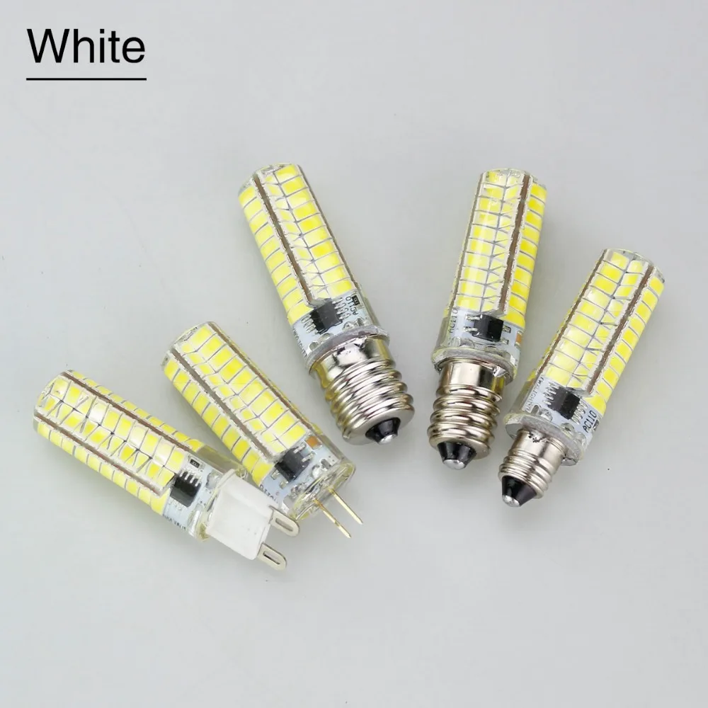 SMD 5730 LED G9 G8 G4 E17 E14 E11 E12 диммируемая силиконовая Лампа AC 220 В 110 в 80