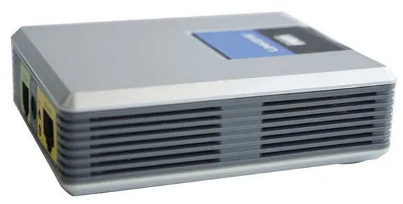 Оптовая продажа 5 шт./партия разблокированный телефонный адаптер 1 FXS VoIP шлюз LINKSYS