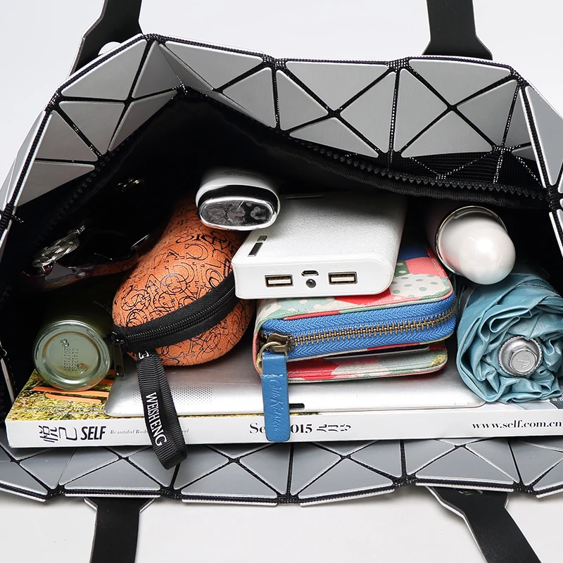 Модная Складная Повседневная Сумка-тоут женская верхняя одежда с геометрическим