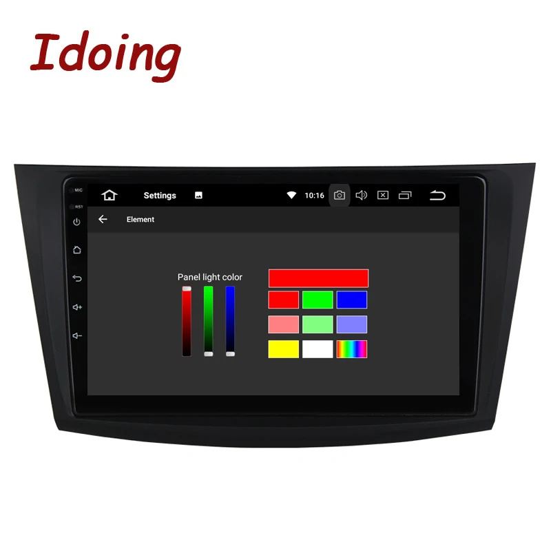 Idoing 1Din 9 дюймов Android8.0/7 1 Автомобильный мультимедийный плеер Подходит для мазда3 3