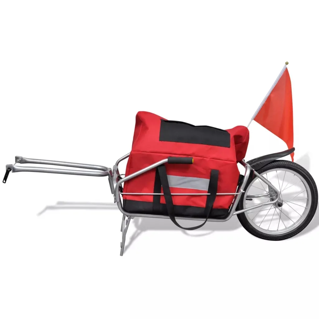VidaXL VéLo моно-колесо Трейлер с сумкой стабильный и прочный многофункциональный