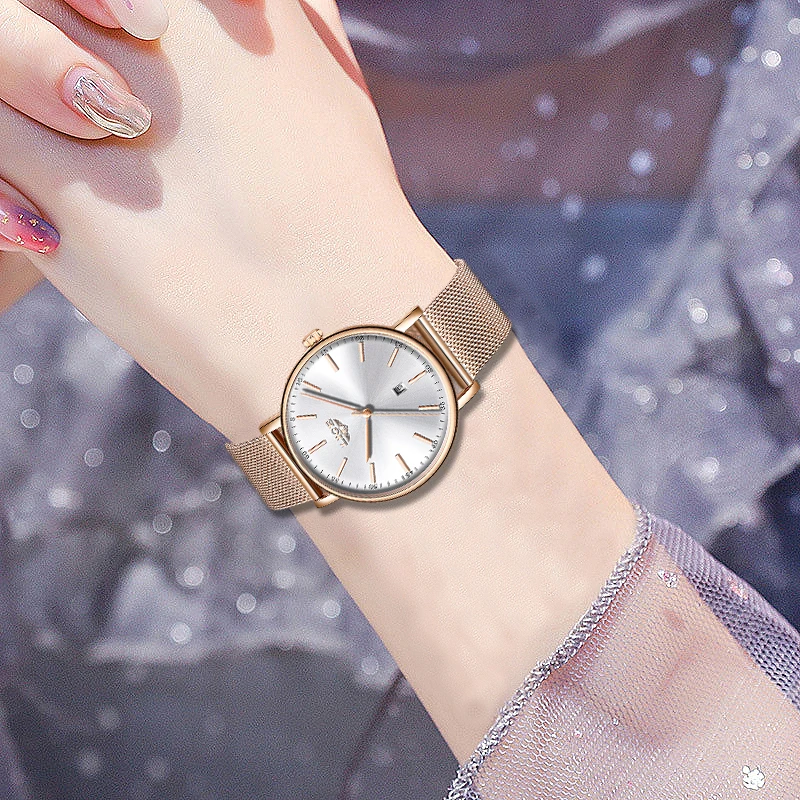 Женские кварцевые часы Montre Femme повседневные ультратонкие водонепроницаемые