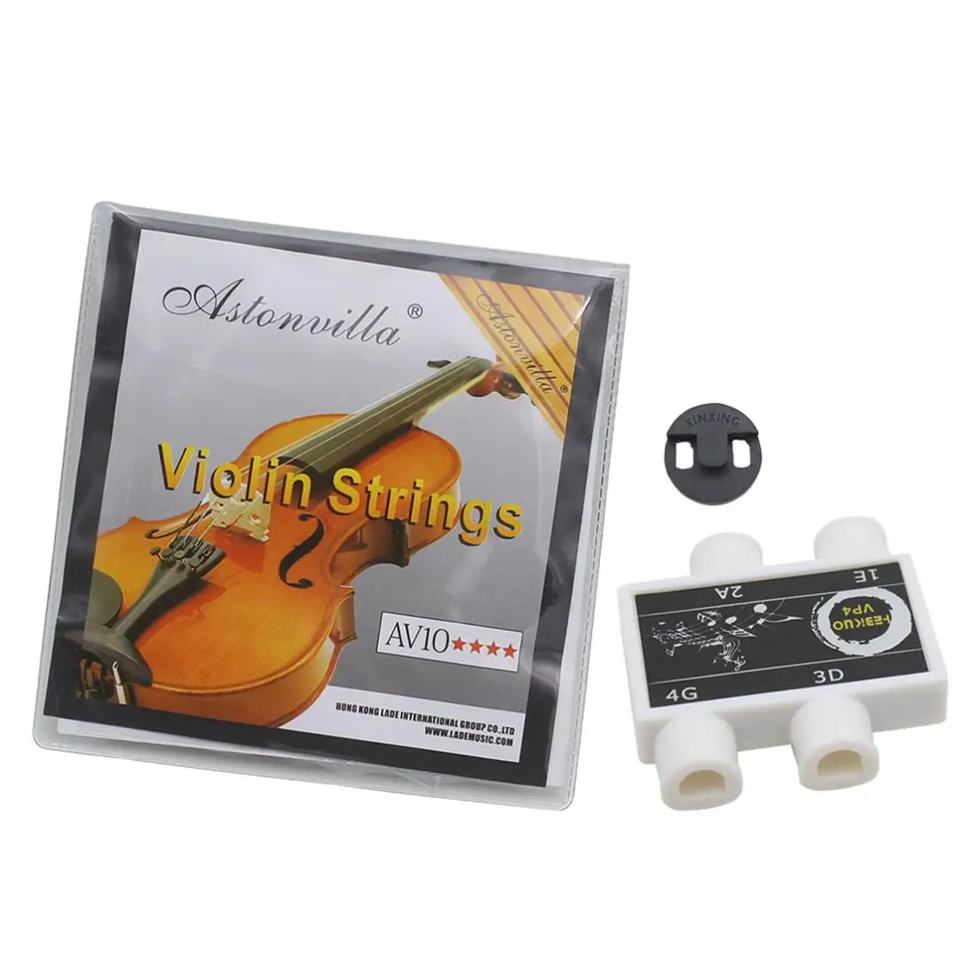 Набор струн для скрипки Astonvilla + резиновый бесшумный Pitch Pipe G D E A 4 Примечания