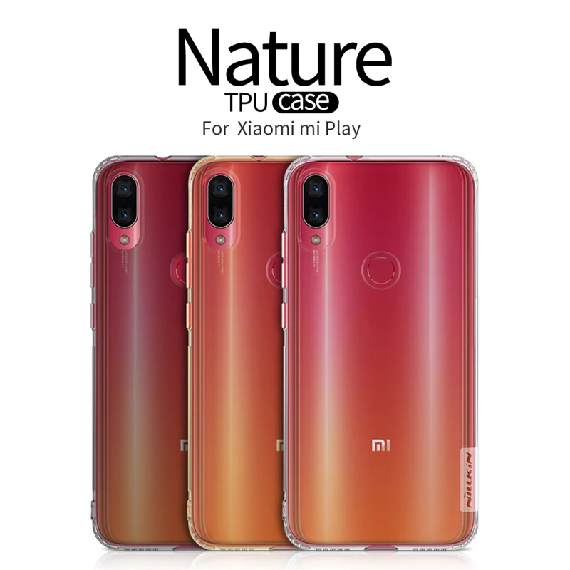 Чехол NILLKIN для Xiaomi Mi Play прозрачный мягкий силиконовый чехол из ТПУ Для тонкий