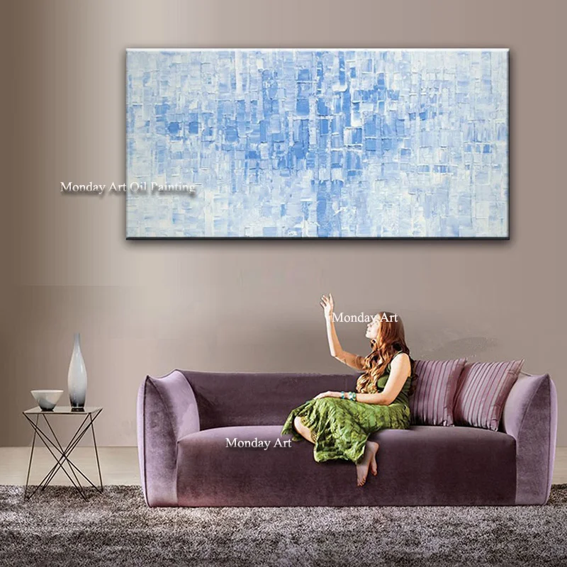 Высокое Качество Ручная роспись Современная Абстрактная живопись маслом