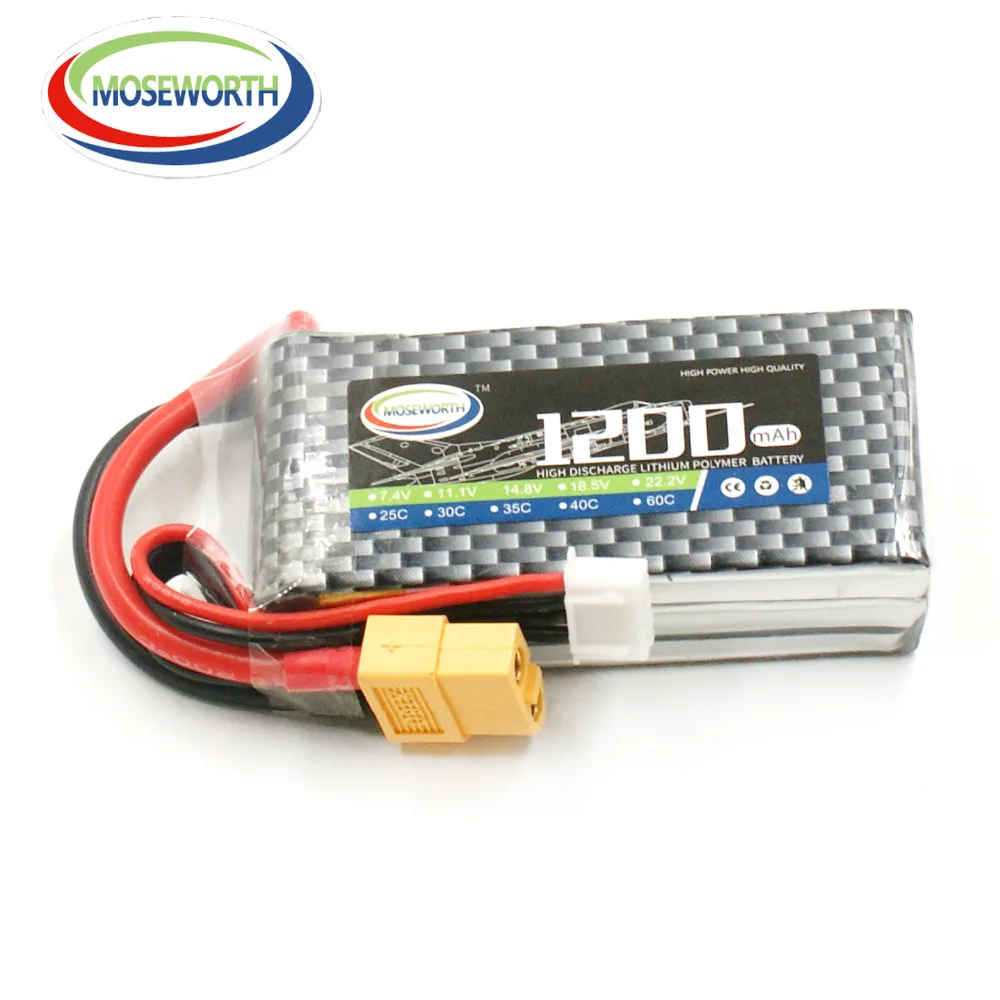 2 шт./упак. 3S 11 1 V 1200 мА/ч 40C RC самолет LiPo Батарея для вертолет Квадрокоптер Дрон