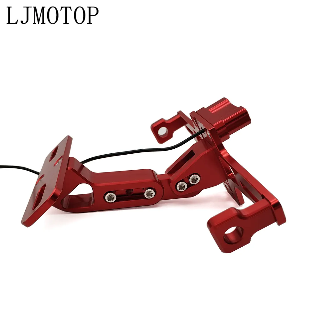 CNC Motorcycle License Plate Frame Holder Bracket &amp LED For KAWASAKI Z750S Z750 ZX6 ZX9R ZXR400 ZZR600 Z1000 ZX10R Accessories |