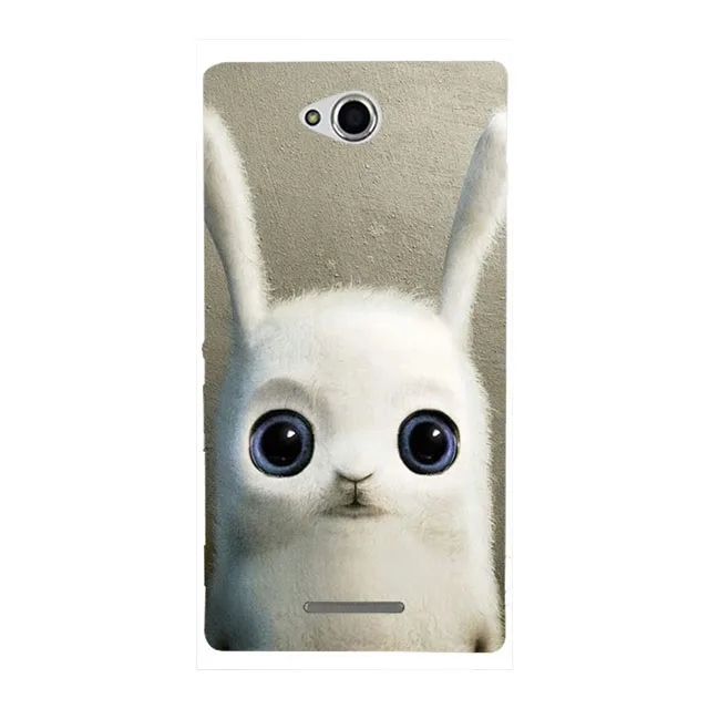 Милый чехол для телефона Sony Xperia C S39H C2305 2305 силиконовый мягкий из ТПУ задняя крышка