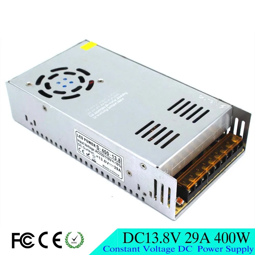 Universial источник питания DC 13 8 V 29A 400W адаптер импульсный Драйвер AC 110 220V вход в DC13.8V USP