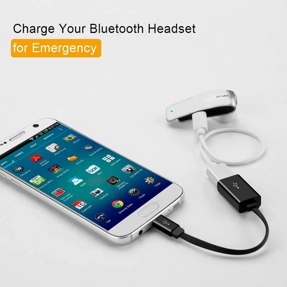Micro USB 2 0 OTG кабель Плоский на Go Мужской к Женский адаптер 6 дюймов|Кабели USB| |
