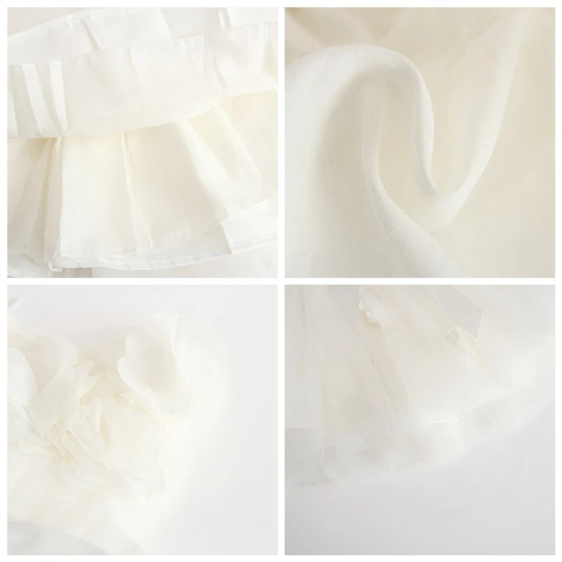 

Baby Girls 3D Floral Dress Party Tulle Flower Sundress Summer Super Cute Princess Dresses 0-3Y Clothing