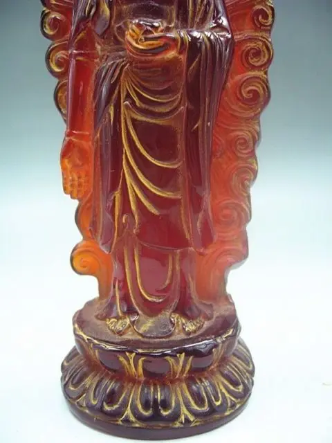 

18 cm * / Elaborate Chinese manual sculpture resin Buddha Sakyamuni auspicious statue No.2