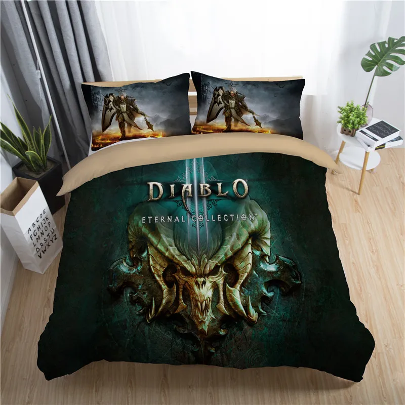 3d valor популярная игра детский пододеяльник набор Король Королева двойной полный