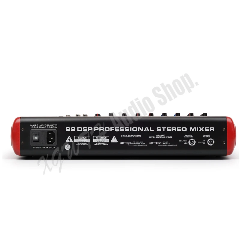 Профессиональный DJ Bluetooth аудио микшер 12 каналов USB 99 DSP цифровой эффект