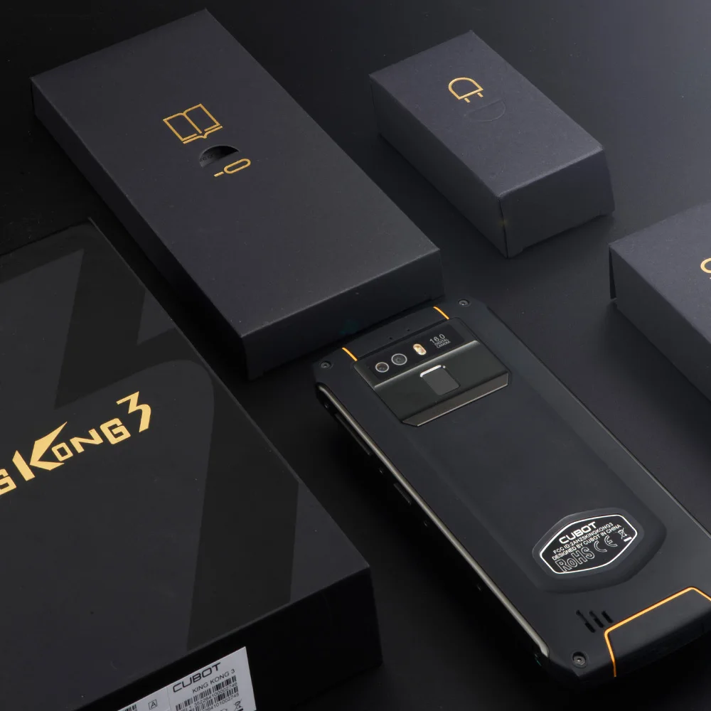 Cubot King Kong 3 защитный телефон IP68 Водонепроницаемый пылезащитный NFC 6000 мАч, 4 Гб+ 64 Гб type-C быстрая зарядка MT6763T Octa core KingKong