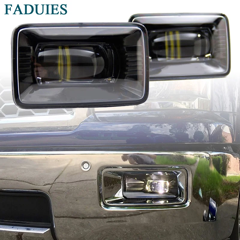 FADUIES 2psc черные высокие Мощность светодиодный Противотуманные огни для Ford F 150