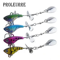proleurre 1pcs fishing bait spinner bait longcast fishing lure 11 5g artificial metal spinner spoon with treble hook