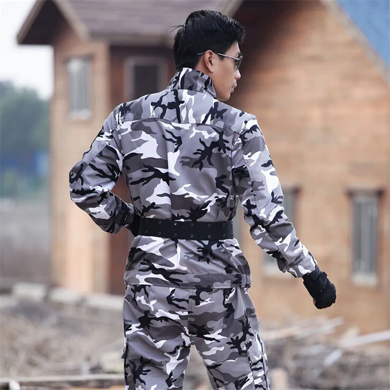 Tactical Ghillie Camouflage Suit Hunting Clothes Army Military Uniform Combat CS Sets (Jacket+Pant )Multicam Plus size | Тематическая