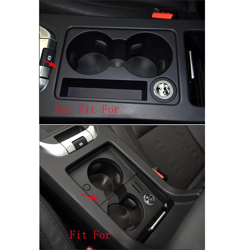 2 шт. хром серебро/черный автомобильные аксессуары центр чашки держатель для