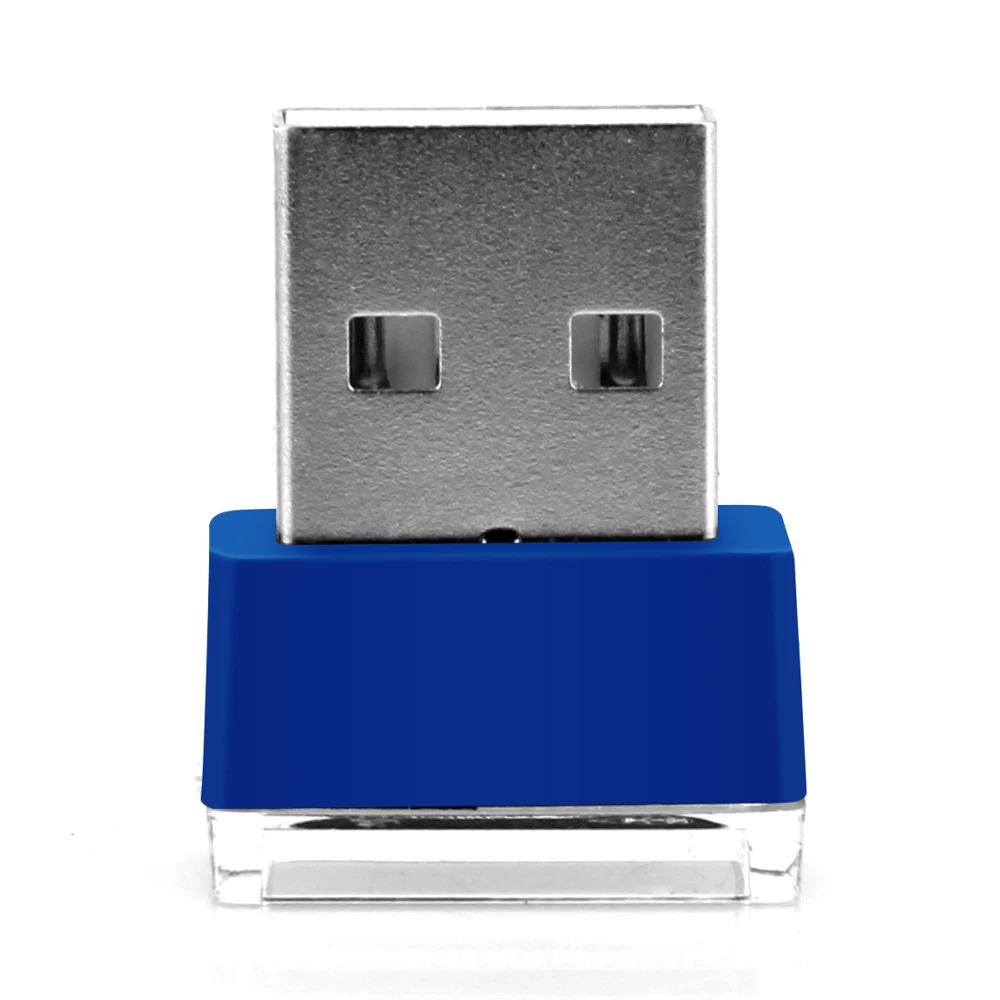 2 шт Универсальный Автомобильный Стайлинг глубокий синий светодиодный USB