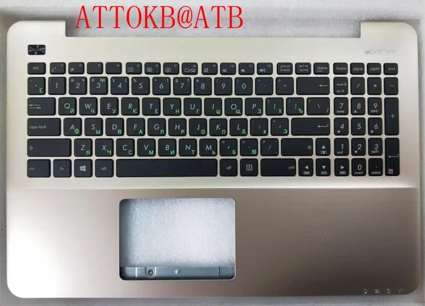 Коричневый Новая русская клавиатура для ноутбука Asus X555 X555L A555L F555L R556L VM510L W519L Y583L R556 W509 клавиатура Упор для рук крышка с C - Цвет: Коричневый