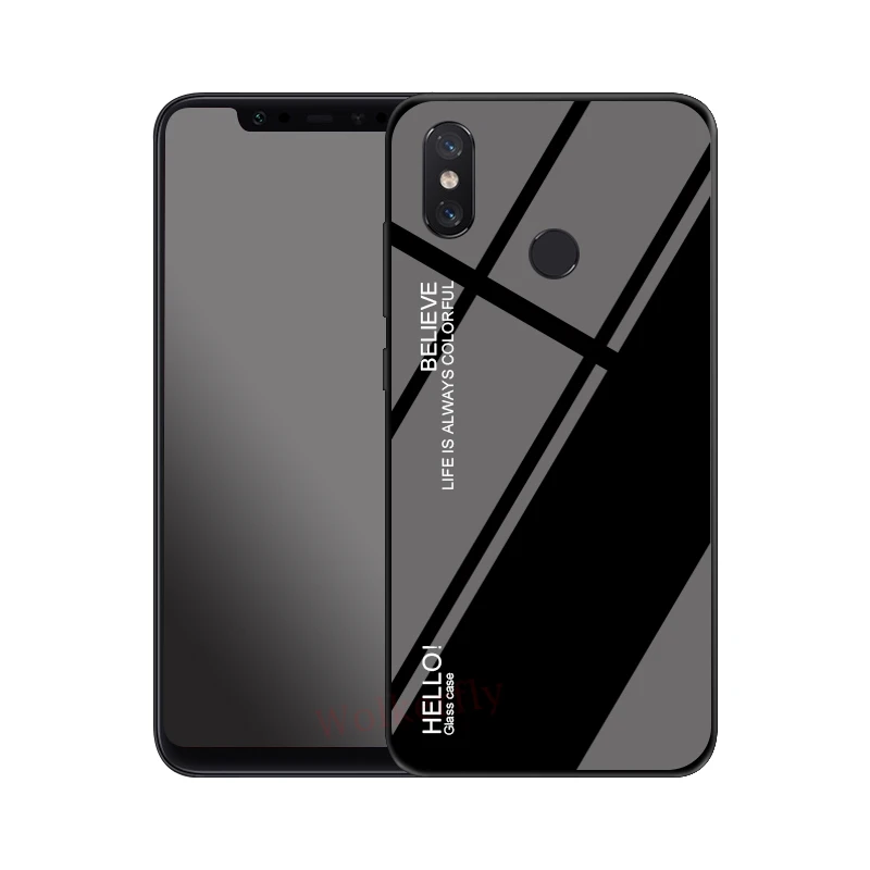 5 Градиентный чехол из закаленного стекла для телефона для Xiaomi mi 8 SE A1 A2 Lite Max 3 mi x 3 W красный mi 6A 5 Plus S2 на Red mi Примечание 7 5 6 iPad Pro 4X чехол - Цвет: 5