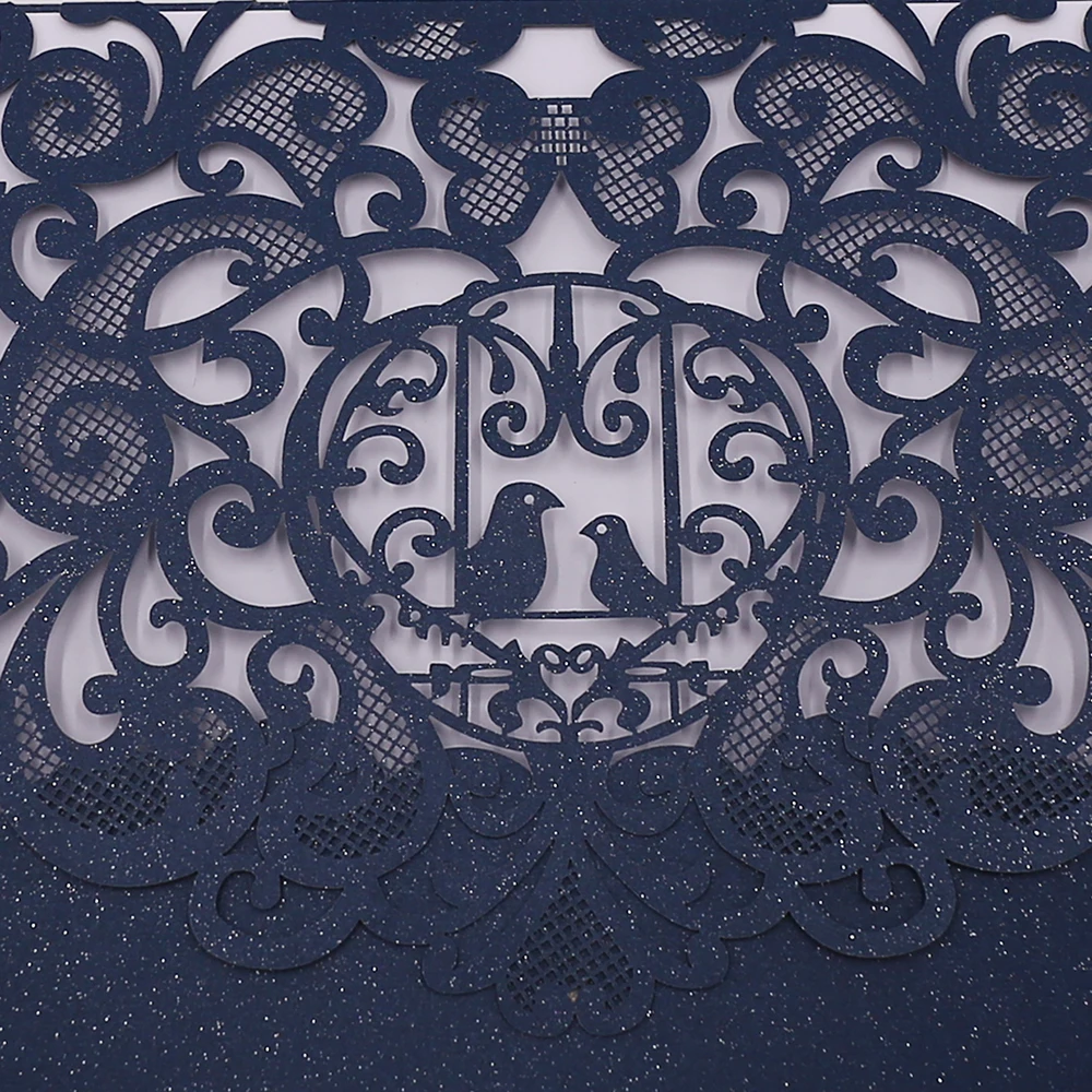 20 шт. Пригласительные открытки с рисунком птицы лазерная резка пригласительные